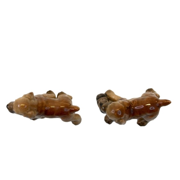 Vintage Miniature Ceramic Figurines 1-1.5” Cocker Spaniel Puppies Playing - Picture 4 of 6